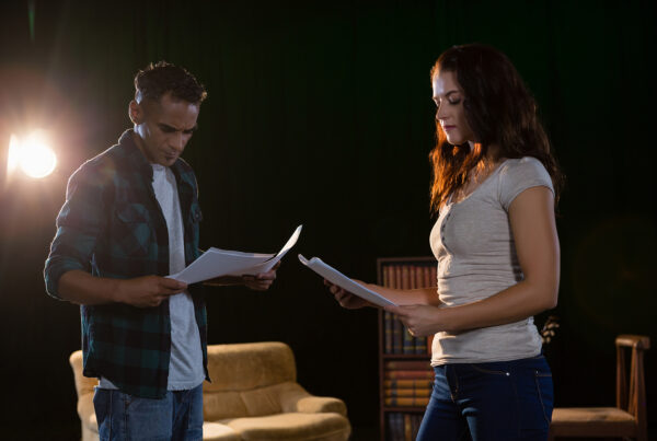 TV acting classes in manchester - Actors reading their scripts